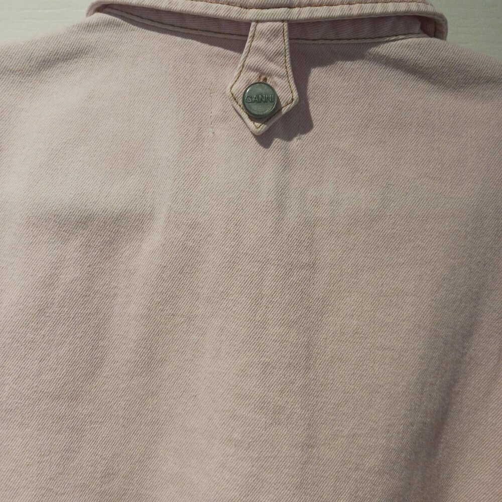 Nwt GANNI dress chalk pink size 42 $495 retail - Picture 5 of 8